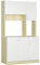 HOMCOM Buffet de Cuisine Armoire de Cuisine contemporaine -Armoire de Rangement- Buffet Haut - 5 Portes, 1 tiroir, 3 niches - 102 x 48 x 180 cm