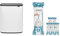 Brabantia Bo Touch Bin - 2 x 30 Litre Inner Buckets (White) Waste/Recycling Kitchen Bin + O Liners Multipack Box (120 rolls)