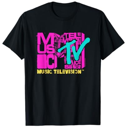 MTV Logo Stacked Letters T-Shirt