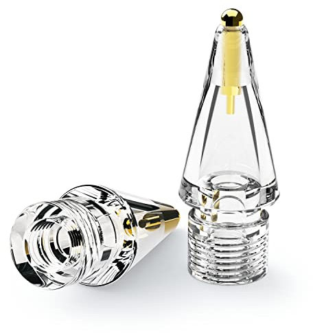 elago 2er-Pack Ersatz-Metallstift-Spitzen Kompatibel mit Apple Pencil Pro, Apple Pencil (1st & 2nd Generation) und Apple Pencil (USB-C), Verschleißfeste, Hochempfindliche Stiftspitzen