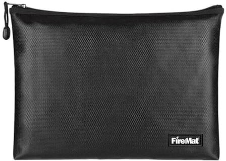 Feuerfeste & Wasserfeste Dokumententasche 34x25cm mit Reißverschluss – Schutz für Dokumente, Bargeld, USB-Sticks, Ledger Wallets, Pässe & mehr.