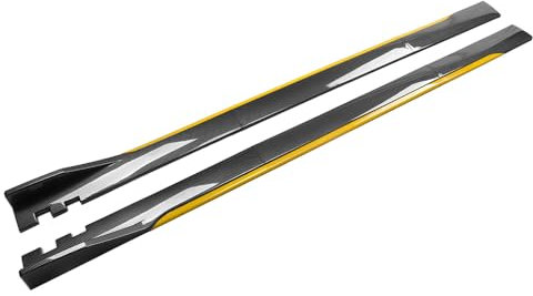 KizmiQ Seitenschweller Auto Seite Splitter,Für BMW Z4 M1 M3 M4 M6 E85 E89 G29 F82 F83 F13 F06 Roadster Verlängerung Rocker Diffusor Flügeldiffusor Seitenfender Seitenrock,2 m-D