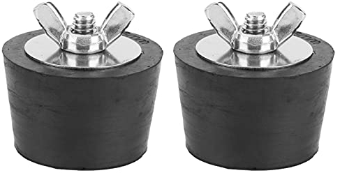 2 Stück Edelstahl Pool Winterstopfen 25/32/38/51/63mm - Pool Gummistopfen Mit Edelstahlbolzen - Pool Einlaufdüse Verschlussstopfen - Poolstopfen Winter Für Schwimmbecken Abflussrohrleitungen (25mm)