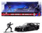 Jada Toys - Marvel Black Panther Mazda RX-7 inkl. Black Panther Figur, Modellauto aus Metall, 1:32, Türen zum Öffnen, 13,5 cm, für Fans und Kinder ab 8 Jahre