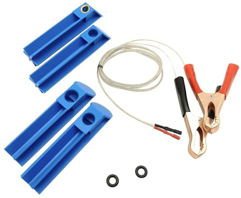 DIERI Flush Cleaner Adapter for Car Fuel Injector Tester Fuel Pump Pressure Test Automotive Diesel Gas Injectors Nozzles Unlimited Pulse Cleaner