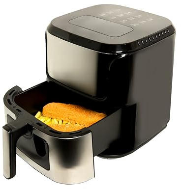 SVE Friggitrice ad aria digitale da 5 litri 1500 W Cibo sano Goditi cibi deliziosi senza olio freddo/cucina/manico cucina con fino all'80% in meno di grassi
