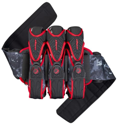 Dye Pack Assault Harness 3+4 Pod Dyecam Black/Red