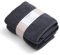 Cottoneclat Luxury Bath Towel Set of 2, 100% Organic Turkish Cotton, Premium Zero Twist Yarn, Superior Softness and Absorbency, LuxTouch Active, 70x140cm, Dark Anthracite