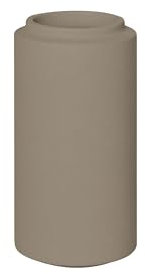 blomus Zahnputzbecher CRETO | Farbe Mourning Dove | Ø7 x 13,5H cm | Zahnbürstenhalter aus Beton | Rutschfester Zahnputzbecher in Grau