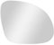 Ollanoos Right Hand Drivers Side Heated Wing Door Mirror Glass, Car Wing Door Mirror Glass Heated Replacement for Skoda Yeti 5L 2009 2010 2011 2012 2013 2014 2015 2016 2017 2018
