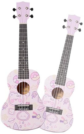 Anfänger-Spielinstrument, Ukulele, Gitarre, 58,4 cm, Violett