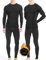 NOOYME Thermounterwäsche Herren Elastisch Funktionsunterwäsche Weich Thermo Unterwäsche Männer Winter Warm Skiunterwäsche Atmungsaktiv Funktionswäsche Thermowäsche Schwarz L
