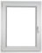 ALUCON Fenster 700x900 mm – Kunststofffenster 70x90 cm – Flügelfenster Innen Weiß/Außen Weiß – DIN Links