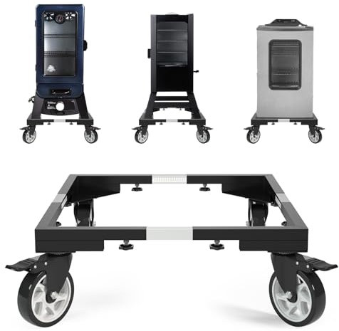 I'Ezonk 5 Inch Casters Wheels All Steel Smoker Stand，Electric Smoker&Vertical Electric Smoker&Digital Electric Smoker Universal Mobile Stand