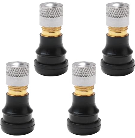 Hioip 4 Stück Vakuumventil 27mm für Elektroroller Tubeless Reifenventil | Ersatzventil 9mm/0,35 Zoll, Passend für Ninebot Max G30, Xiaomi M365 Pro, Pro 2, 1S und Essential Tubeless Reifen