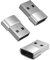 USB C to USB Adaptor, USB to USB C Adapter 3 Pack, USB C Female to USB Male Charger Cable Converter compatible with Apple Watch,Mac,iPhone 12 13 14 15 Max Pro,Airpods,iPad,CarPlay,Galaxy Silver*3