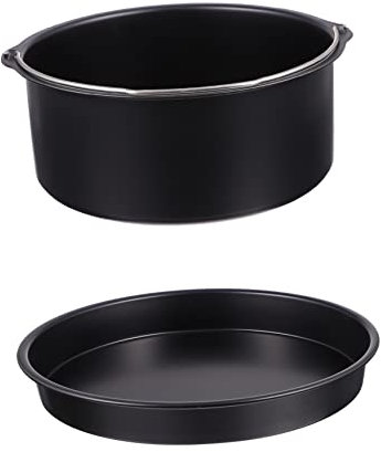 Homoyoyo 2pcs Air Fryer Accessories Set Large Reusable Liners Baking Tray for 3.5-5.8qt Air Fryer Pan