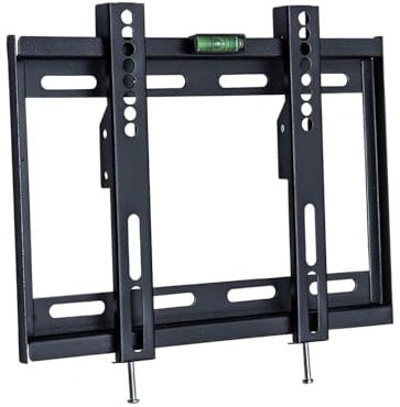 FANWINKJ Universal TV Wall Bracket for LED LCD TVs, Full Motion Adjustable Swivel TV Wall Mount with Double Arm, Slim Design Holds up to 45kg, VESA Compatible (14-42inch)