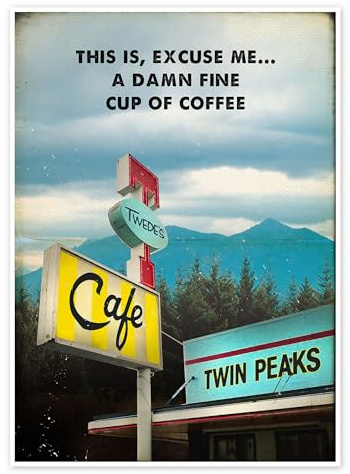 Posterlounge Twin Peaks (Englisch) Poster | 30 x 40 cm von 2ToastDesign Wandbilder Wanddeko