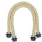 CZHJM 1 Par 45/70CM Reemplazo De Mango De Cuerda Beige/Negro para Obag Craft O Bag Asas Cortas/Largas Asas De Bolsa De Cuerda Asa De Cuerda para Fabricación De Bolsas