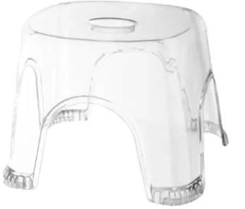Transparenter Duschfußhocker, rutschfest, wasserdicht, transparent, für Badezimmer, Nachttisch, kleine Dusche, Eckbank