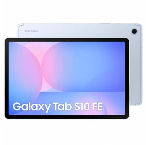 Samsung Galaxy Tab S10 FE 10.9 Tablet | 12GB RAM | 256GB Storage | 2304 x 1440p Display | MicroSD Card Reader | 13MP Rear Camera | Android | Blue [version Romanian]