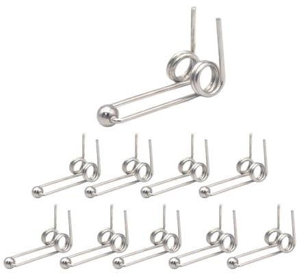 QLoztyse 10 Unidades de Alambre de Repuesto de Acero Inoxidable, Diámetro: 1,2 Mm, para Planchas Y Rulos de Permanente, 30mm