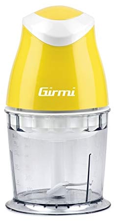 Girmi TR01 Tritatutto, 350 W, Lame Inox, Dispositivo di sicurezza, Funzionamento PULSE, 500 ml, Giallo