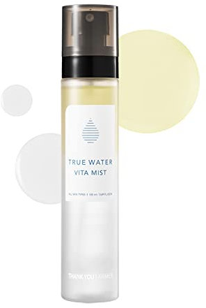 THANKYOU FARMER True Water Vita Mist 105ml - Öl-Wasser-Mist mit 13 Vitaminen & Sanddornöl – Feuchtigkeit & Glow für Gesicht & Körper – Koreanischer Face Mist