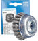 PFERD Topfbürste, ø 80mm, gezopft, 0,50mm Stahldraht, X-LOCK-Aufnahme, 43306036 – für schnelle und komfortable Werkzeugwechsel