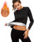 Hocaies Sauna Shirt Damen Neopren Saunaanzüge Fitness Korsett zum Schwitzen Waist Trainer Body Shaper für das Cardio oder Ausdauertraining Geeignet.