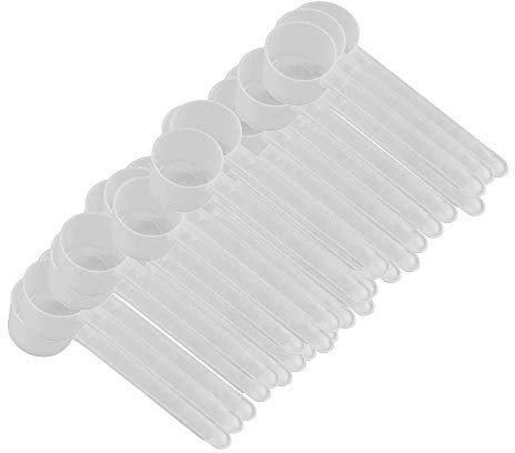 Supplement and Supply 1/2 Tablespoon (1.5 Teaspoon | 7.5 mL) Long Handle Scoop for Measuring Coffee, Grains, Protein, Spices and Other Dry Goods (Pack of 25)