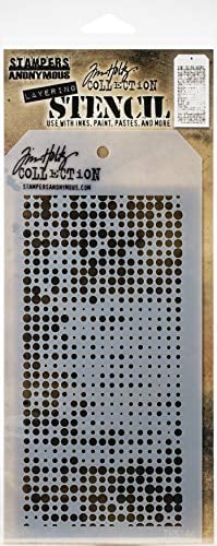 Tim Holtz - Stampers Anon 622149 Halbton Schablone, Halfton-Schichten, Einheitsgröße