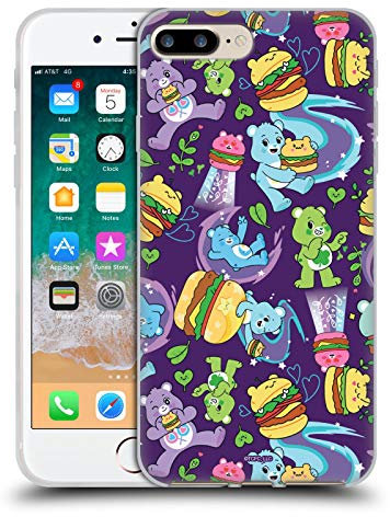 Head Case Designs Licenciado Oficialmente Care Bears Burger Pattern Sweet and Savory Carcasa de Gel de Silicona Compatible con Apple iPhone 7 Plus/iPhone 8 Plus