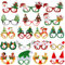 JOYIN 12 Stück Weihnachtsbrillen Rahmen Kostüm Brillen für Weihnachten Party Supplies und Party Favors