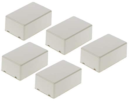 Buwei 5Pcs New Plastic Electronic Project Box Gehäuse Instrumentenkoffer DIY 70x45x30mm