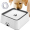 HAPPY HACHI 70oz/2L Dog Water Bowl, Slow Drink Non-Spill Water Bowl with Filter, Vehicle Carried Non-Slip Splash Free Water Bowl for Dogs Cats Pets