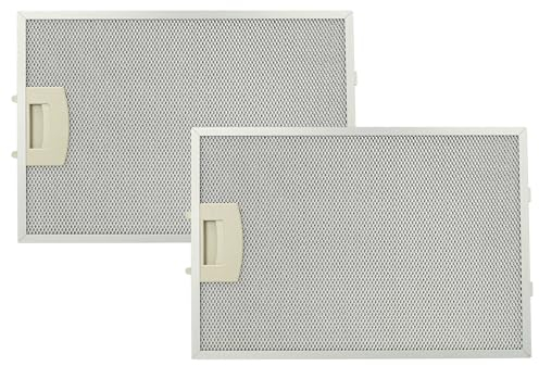 vhbw 2x filtro metálicos de grasa compatible con Siemens LC75752/01, LC75752/02, LC75950/01, LC75950SD/01 campana extractora, metal