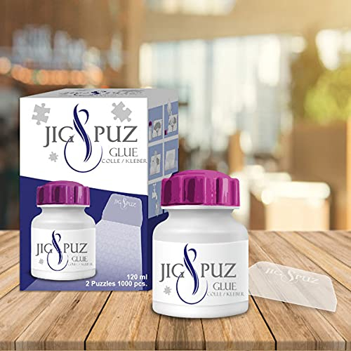 Jig & Puz 120ml Glue for 2 Puzzles 1000 Pieces with Spatula