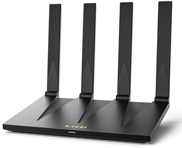 Tenda Router WiFi 6 AX3000 Dual Band AX12 Pro | 5GHz:2402Mbps + 2.4GHz:574Mbps, 4 Porte Gigabit, EasyMesh, Controllo Parentale, MU-MIMO, OFDMA, VPN, Beamforming, NFC