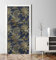 MyMaxxi - Tür bekleben mit Türtapete Selbstklebend 90x200 Vintage Flora blau - Tür verschönern Türfolie - Türaufkleber XXL Aufkleber Folie- Türposter Türklebefolie Muster Edel Blumen blau-Gold -