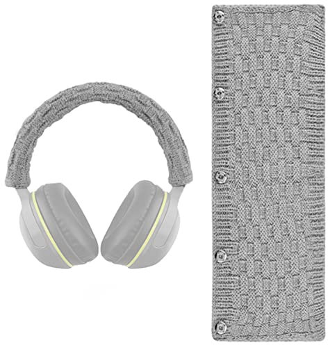WLXW Stirnbandabdeckung (Anti-Rost-Knopf-Design) Stirnbandschutz/Stirnbandkissenpolster Reparaturteil/Headset-Abdeckung, Einfache DIY-Installation,Grau