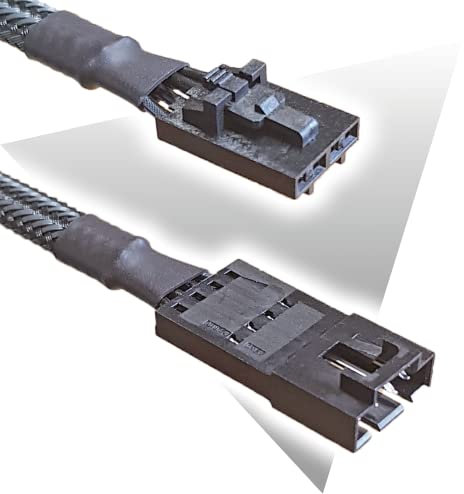 G Major Tech Extension cable for Corsair RGB Fan (Carbon Sleeve, 60cm)