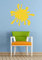 Large Paint Splat Decorative Vinyl Wall Art Sticker Decal Mural. Home, Wall Decor, Mirror, Window, Car. Colour Blocking (30cm Wide x 27.1cm high, Navy Blue)