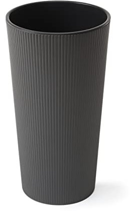 HappyFlower | Hoher Blumentopf | Streifen-Optik | Topf inkl. Einsatz |