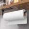 Portarrollos de Cocina – Autoadhesivo o para taladrar, Soporte para Rollos de Cocina de Aluminio Negro Mate Mejorado, más Ligero Pero más Estable Que el Acero Inoxidable