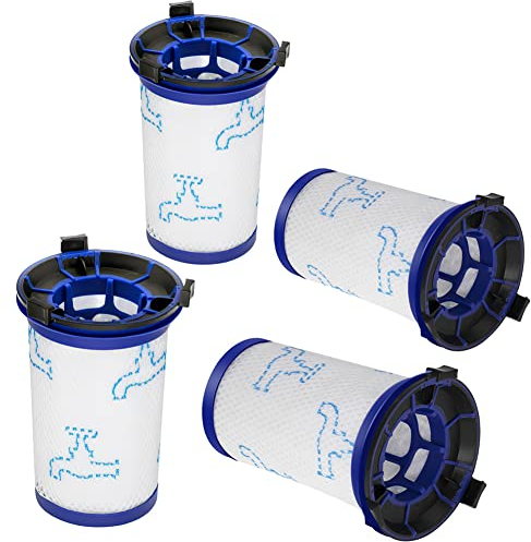 BettaWell 4 Filtre Mousse de remplacement pour Rowenta Air Force 360 / X-Pert Essential 260 Aspirateur sans fil RH7324WO RH9037 RH9038 RH9039 RH9051 RH9057 RH9079 RH9081 RH9086 Ref ZR009001