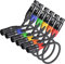 Patikil XLR Cables - 1.2ft 21AWG Nylon Braided Speaker Patch Cables - 3-Pin Male to Female Cords for Mic Mixer Pack of 6