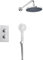 Triton Showers Revere Mixer Shower | Chrome | Rainfall Showerhead | Thermostatic Mixer Shower | Rear-fed | Mixer Shower for Bathroom | Concealed Mixer | Home Improvement