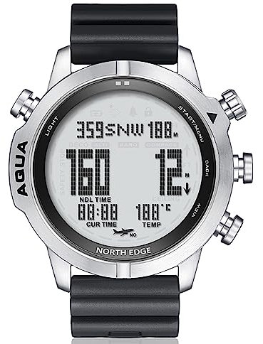 Jemora Orologio da Immersione Digitale da Uomo Orologio da Computer da Immersione Orologi da Immersione Orologi da Polso da Uomo con Bussola Altimetro Barometro